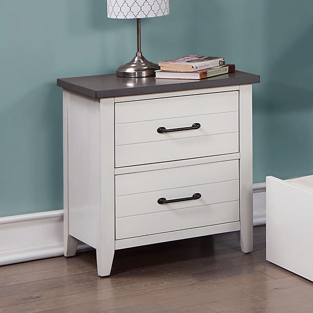 Furniture of America Priam CM7467WH-N Night Stand IMAGE 1
